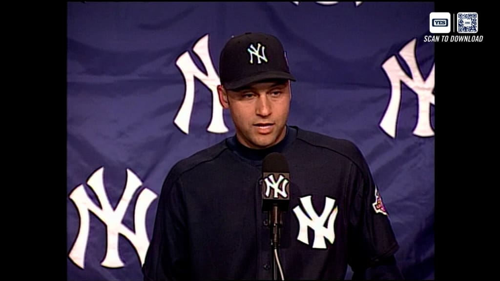 Download Derek Jeter With Related Logos Wallpaper