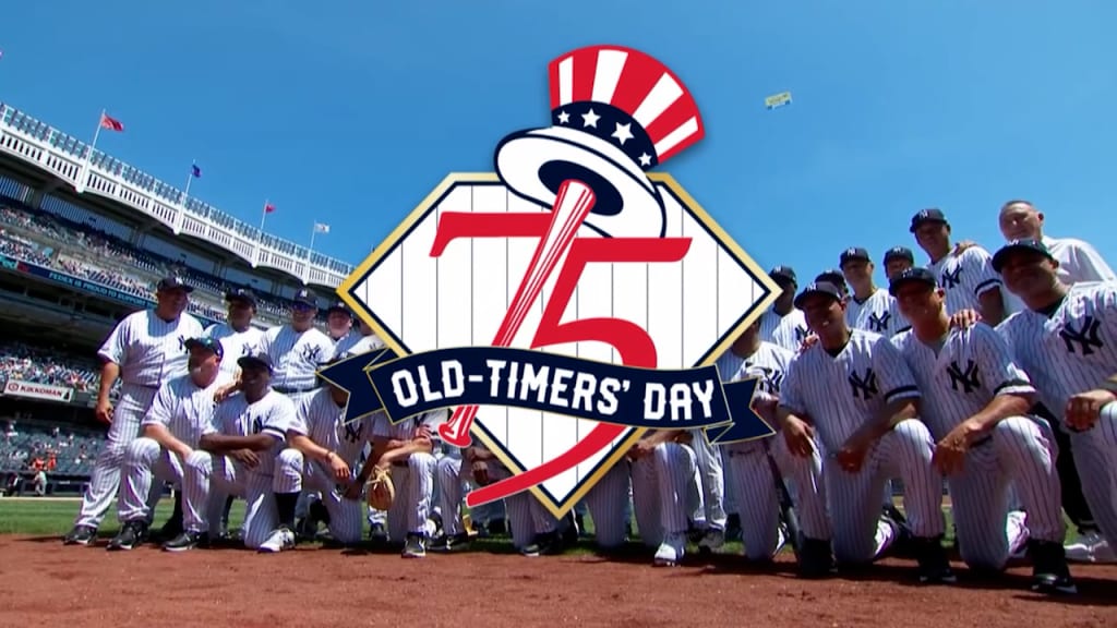 Old Timers Day at Yankee Stadium